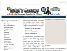 Tablet Screenshot of luigisgarage.com